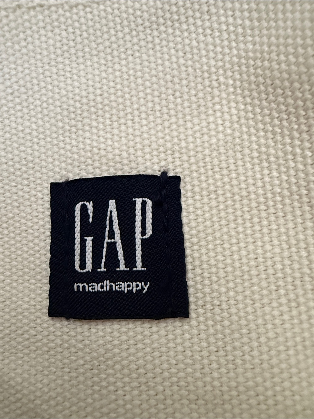Gap x Madhappy Limited Edition Blue Cream Canvas Boat Tote Nantucket Beach Bag - Picture 4 of 6